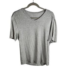 Lululemon 5 Year Basic V Tee Shirt Mens Size Large Heathered‎ Grey Activewear